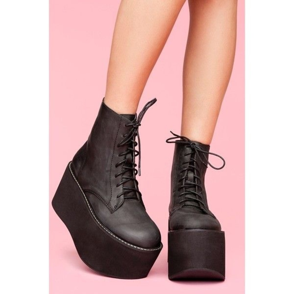 Nasty Gal x Jeffrey Campbell Riot Platform Boots